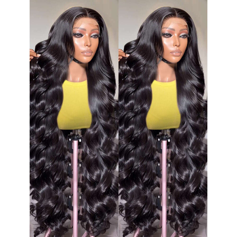 Xcurly 250% HD Transparent 13X6 Body Wave Front Human Hair Brazilian Remy 30 40 Inch 13X4 Lace Frontal Wigs For Women