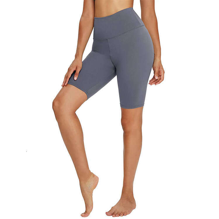 Hot selling yoga shorts for foreign trade, women's nude yoga fitness pants, high elasticity, tight fitting, abdominal and hip lifting cycling pan