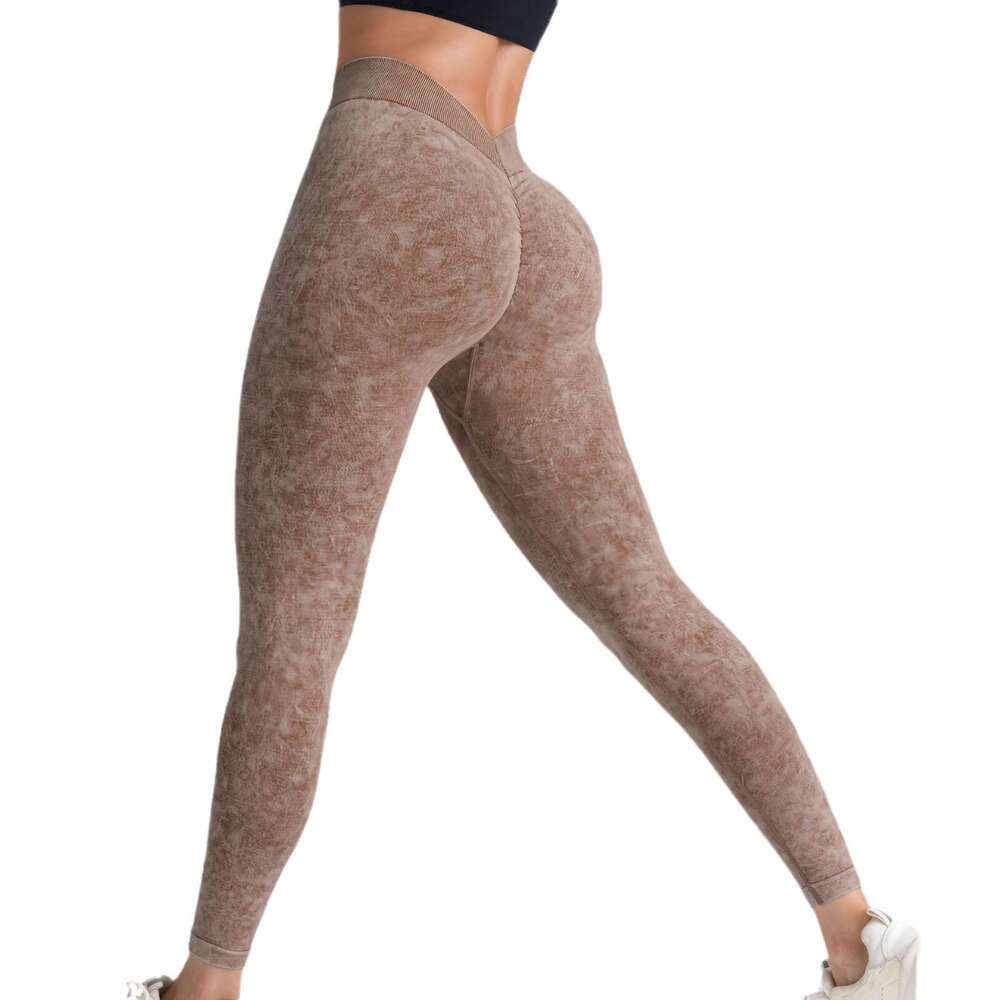 Cross border Peach Butt Lifting Seamless Yoga Pants for Women, Elastic High Waist Fitness Pants, Outdoor Running Tight Sports Pants
