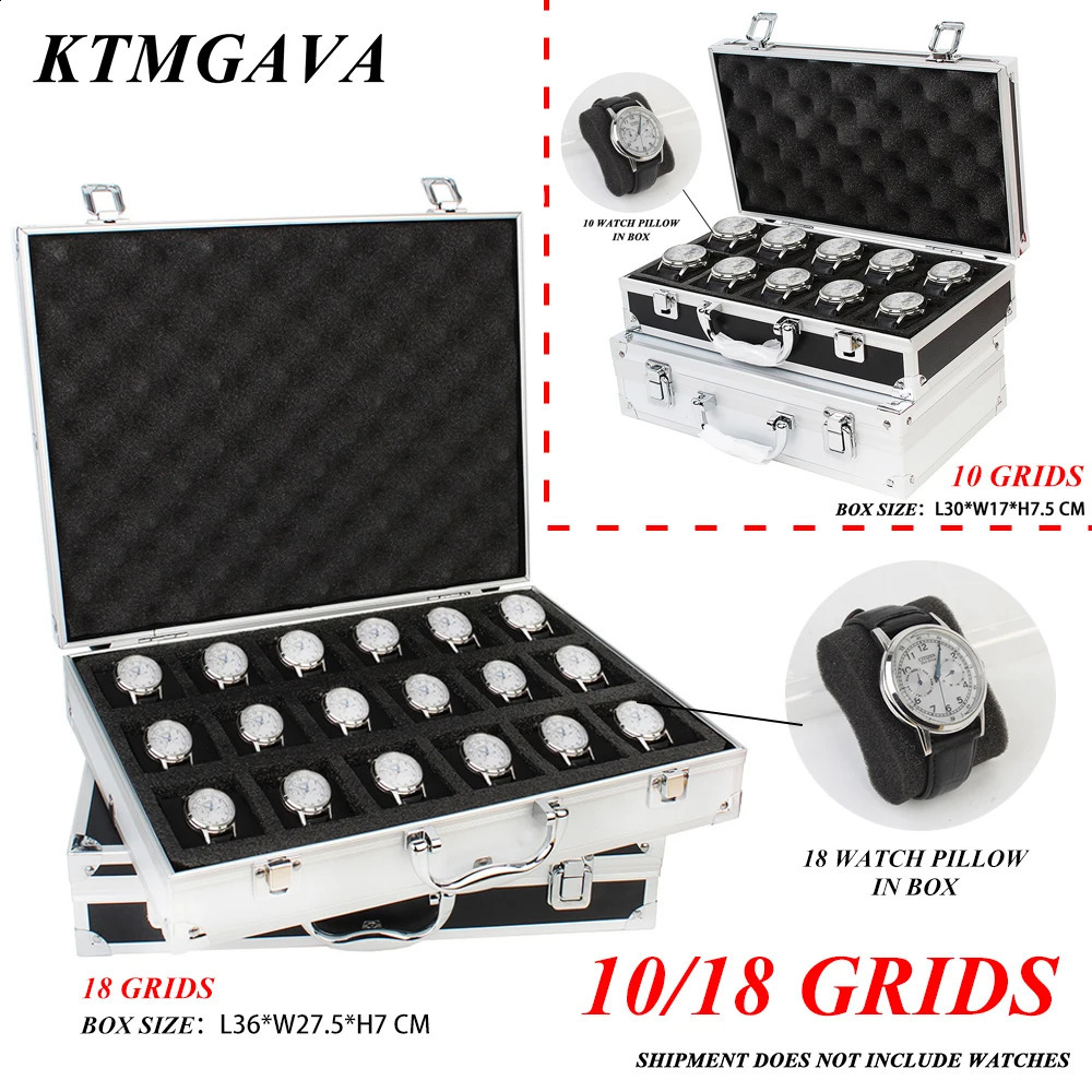 1018 Girls y High Quality Watch Box Aluminum Alloy Product Pattern Storage Clock Series Gift 240912