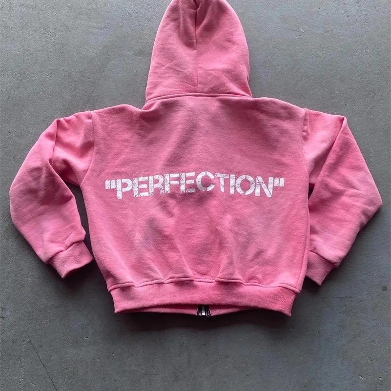 Fashionable Digital Print Drawstring Sweatpants Hooded Men Sweatshirt Y2K Zipper Casual Cardigan Street Autumn and Winter Suit 240911