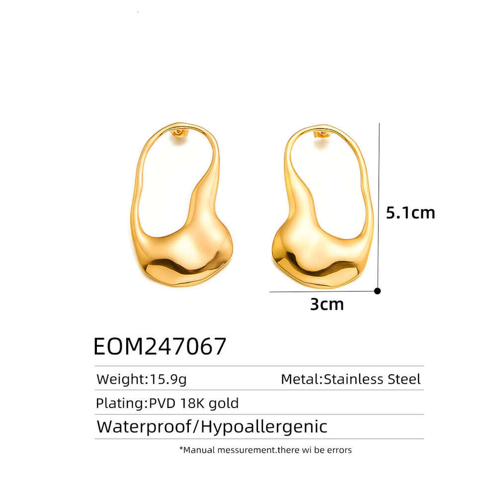 Designer Jewelry for Women Luxury Earrings European and American vintage gold series earrings plated with 18k gold earrings high-end designer for wome