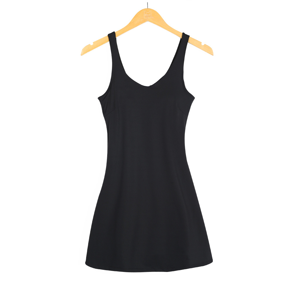 2025--Sports Skirt for Women Yoga Fiess Dress Sportwear Braces skirt Sleeveless Training Athletic Gym Clothes Frock