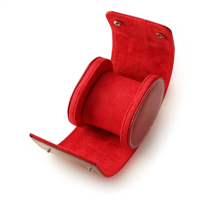 Fashion Watch Box Women Men 1/2/3 Slot Cylinder Roll Holder Wristwatch Jewelry Gift Storage Display Showcase Case 240909