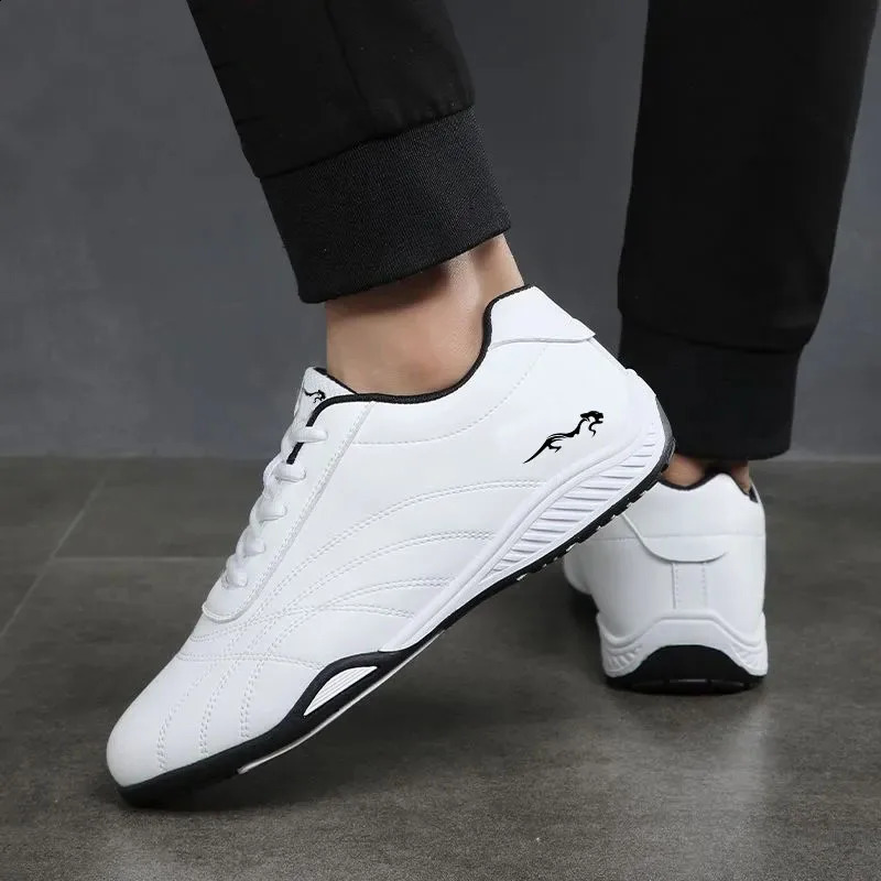 Men Shoes Casual Leather Flats for Man Breathable Daily Walking Sneakers Driving Moccasin Non Slip Formal Leisure Shoes 240909