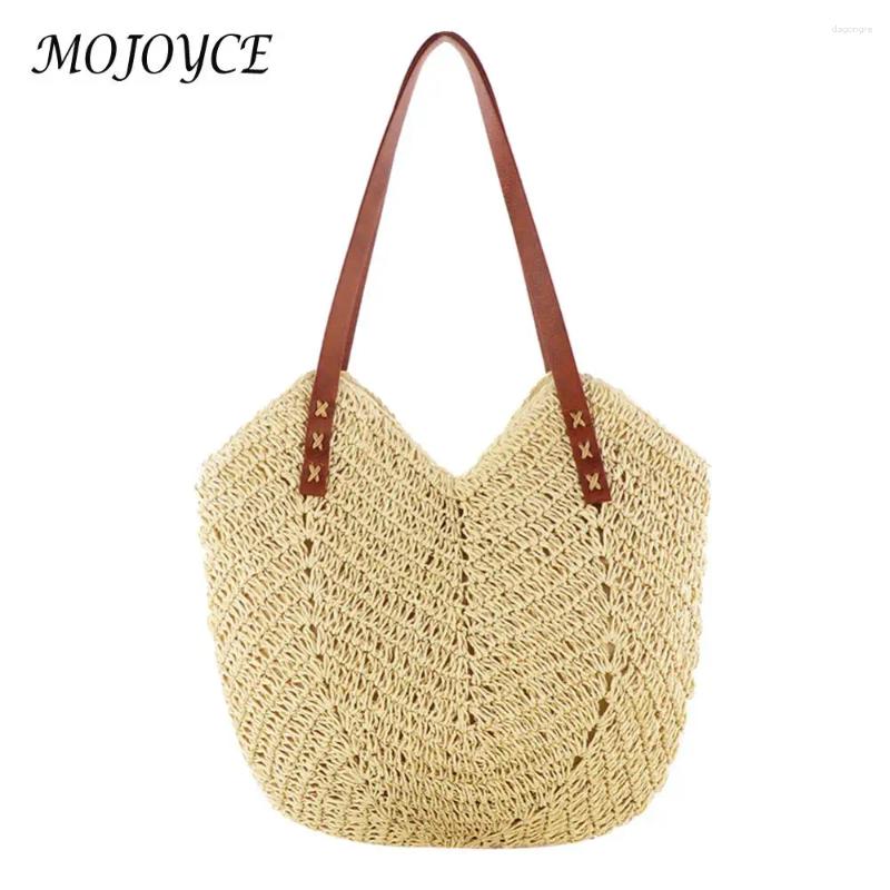 2025 NEW Drawstring Fashion Women Straw Handbag Hand Woven Shoulder Bag Travel Beach Hollow Totes Casual Handbags For zhanyishengli