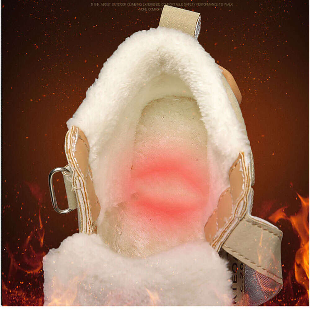Winter Snow Children Trend Fashion Plush Cotton Shoes Thick Warm Teenager Faux Fur Boots For Kids