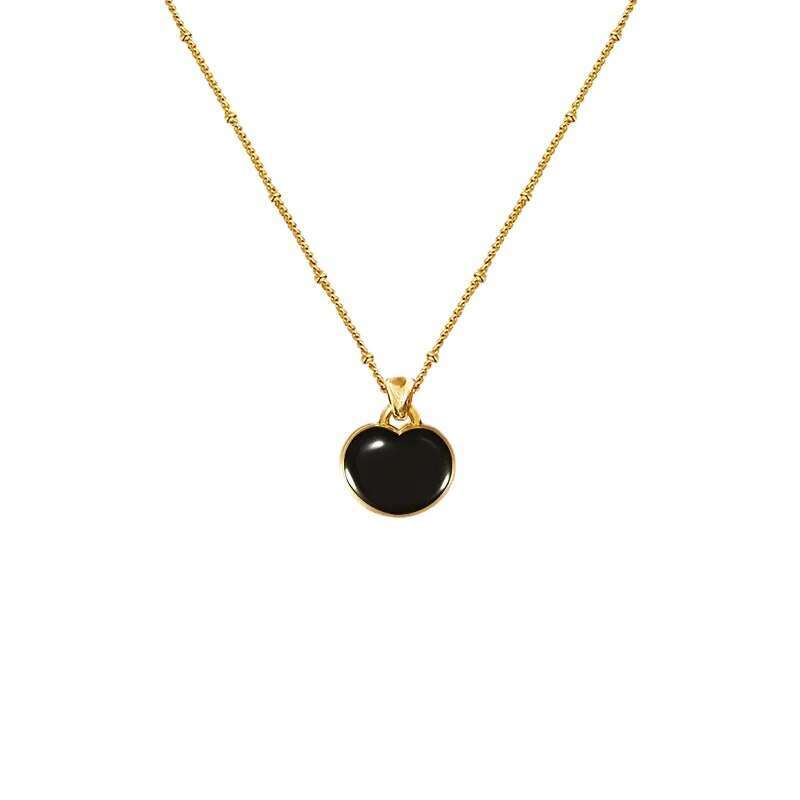 Hot Sell Designer necklace Descartes Island chubby heart starry sky necklace double layered collarbone chain light luxury niche design fashionable tem