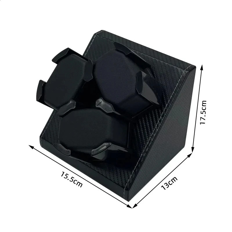 Watch Winder for Automatic Watches Automatic Winder for 3 Watches2 Rotation ModesPU Clock Storage Case Memory Cotton 240909