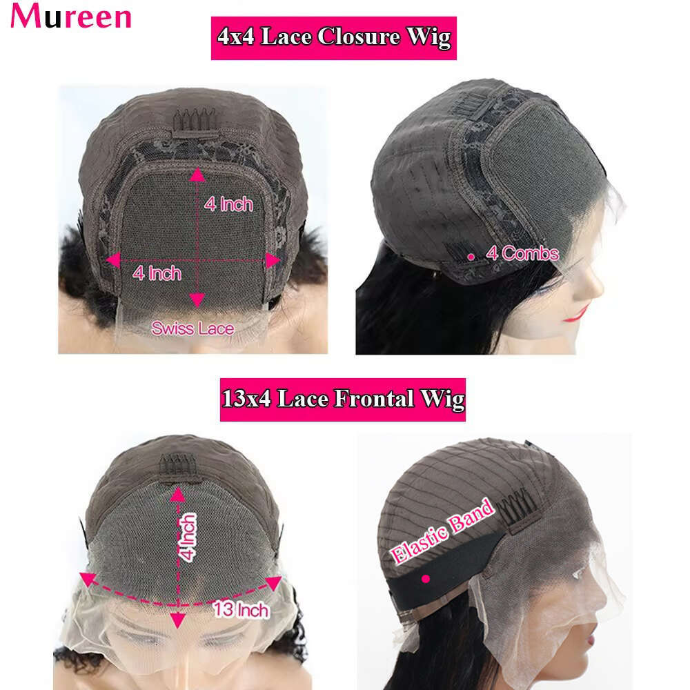Straight Bob Front Wigs For Women Transparent Full Lace Frontal Wig Human Mureen Hair Wholesale Price