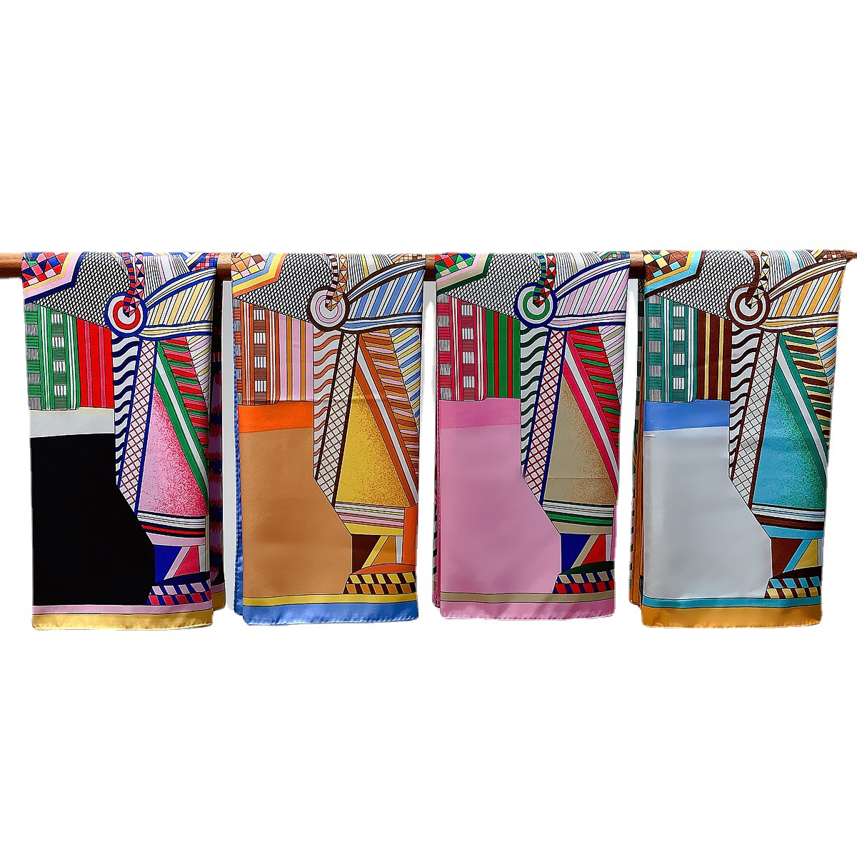 Designer Women's Silk Letter Priting Ece E Ladies Decorate Collars And Head Scarves Outdoor Travel Length 90 CM With Box Free shipping