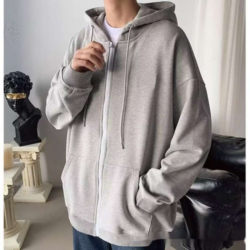 Men's Hoodie Autumn Cardigan Hoodie Men's Spring And Autumn Style American Trendy Brand Men's Clothing Hooded Jacket