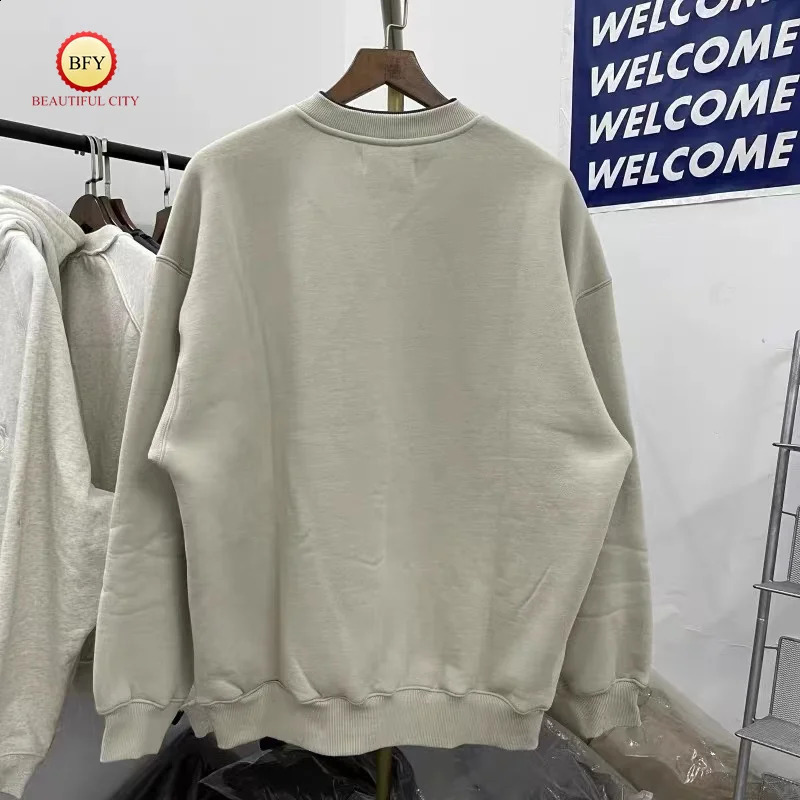 Trend Round Neck FRS Stereoscopic Overlapping Print Thick Fabric Casual Fashion Mens Sweatshirt Pullover 240907