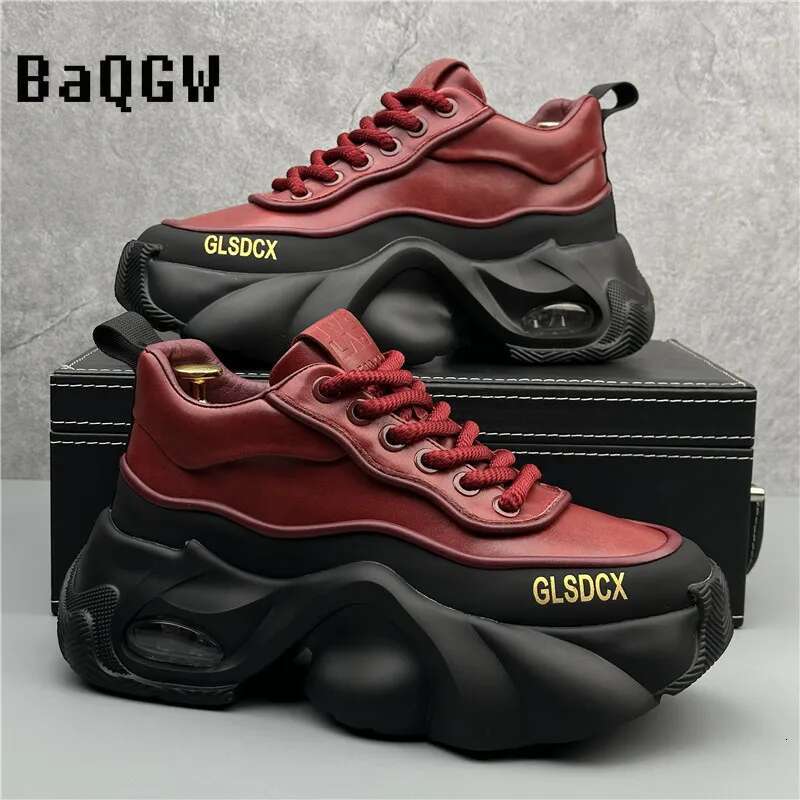 Designer Style Men Autumn Winter Comfortable Men's Thick Platform Sneakers Fashion Casual Shoes Sports Trainers Tenis free shipping shoes