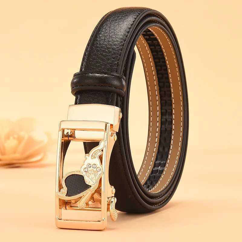 Belts Red heart belt womens automatic buckle belt white black girl fashion Cinturon mens belt J240913