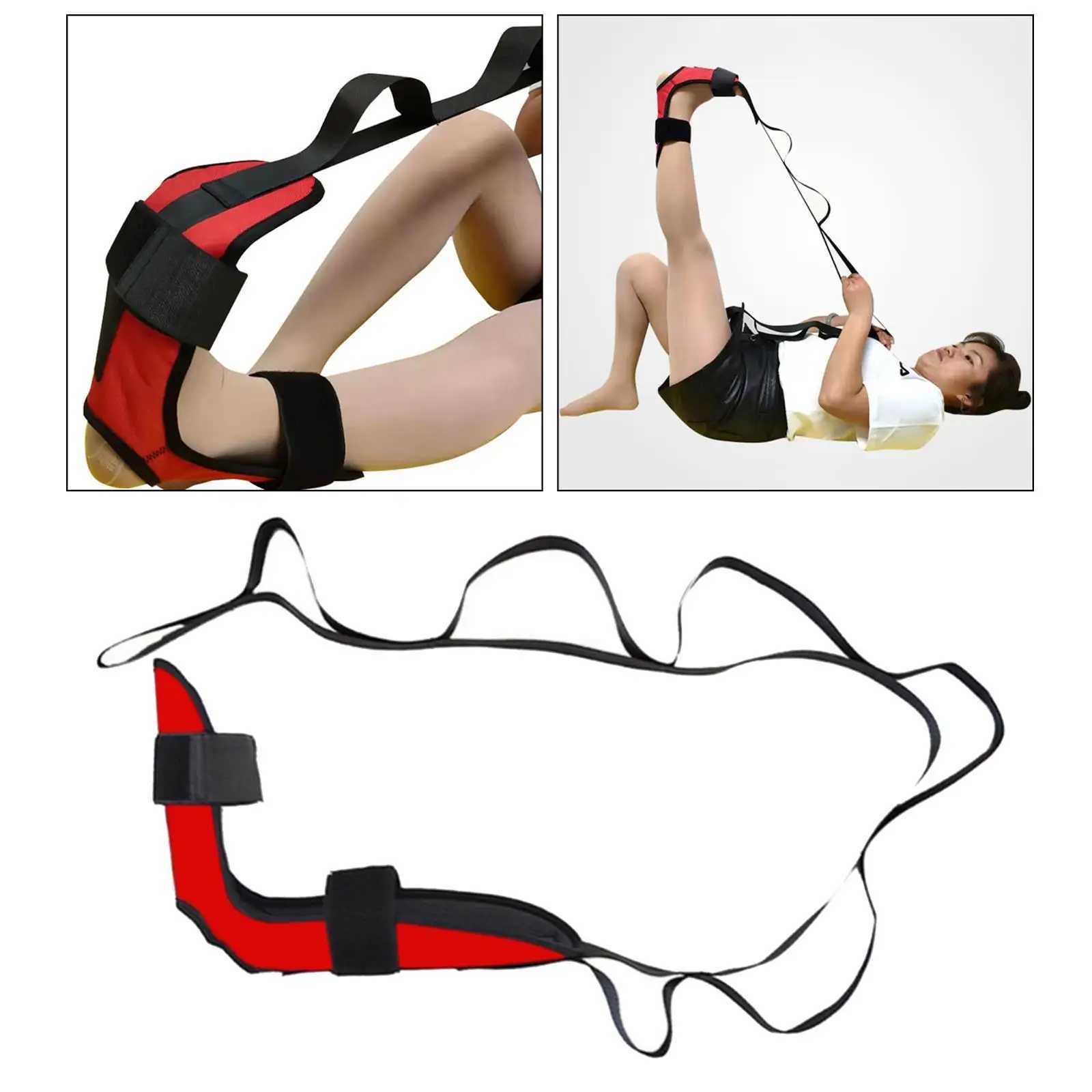 155cm Yoga Stretching Belt Foot Stretcher Calf Tendonitis Ankle Strap Band Yoga Calf Leg Foot Flex Stretcher Y240918
