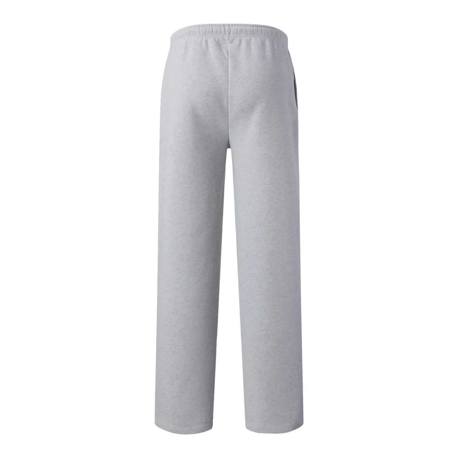 Grey White Black Women Casual Long Pants Elastic High Waist Drawstring Wide Leg Trousers Loose Sport Yoga Sweatpants With Pocket M240918