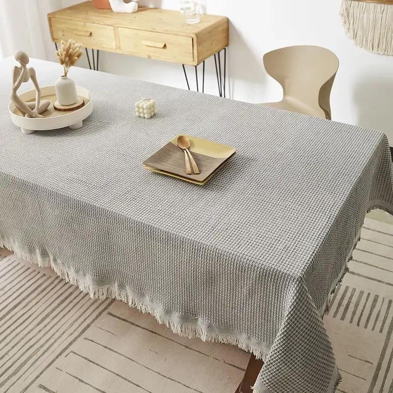 Table Cloth LXS22 2024 Tablecloth Pure Cotton Satin Pattern Rectangular Restaurant
