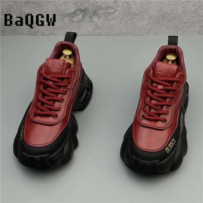 Designer Style Men Autumn Winter Comfortable Men's Thick Platform Sneakers Fashion Casual Shoes Sports Trainers Tenis free shipping shoes