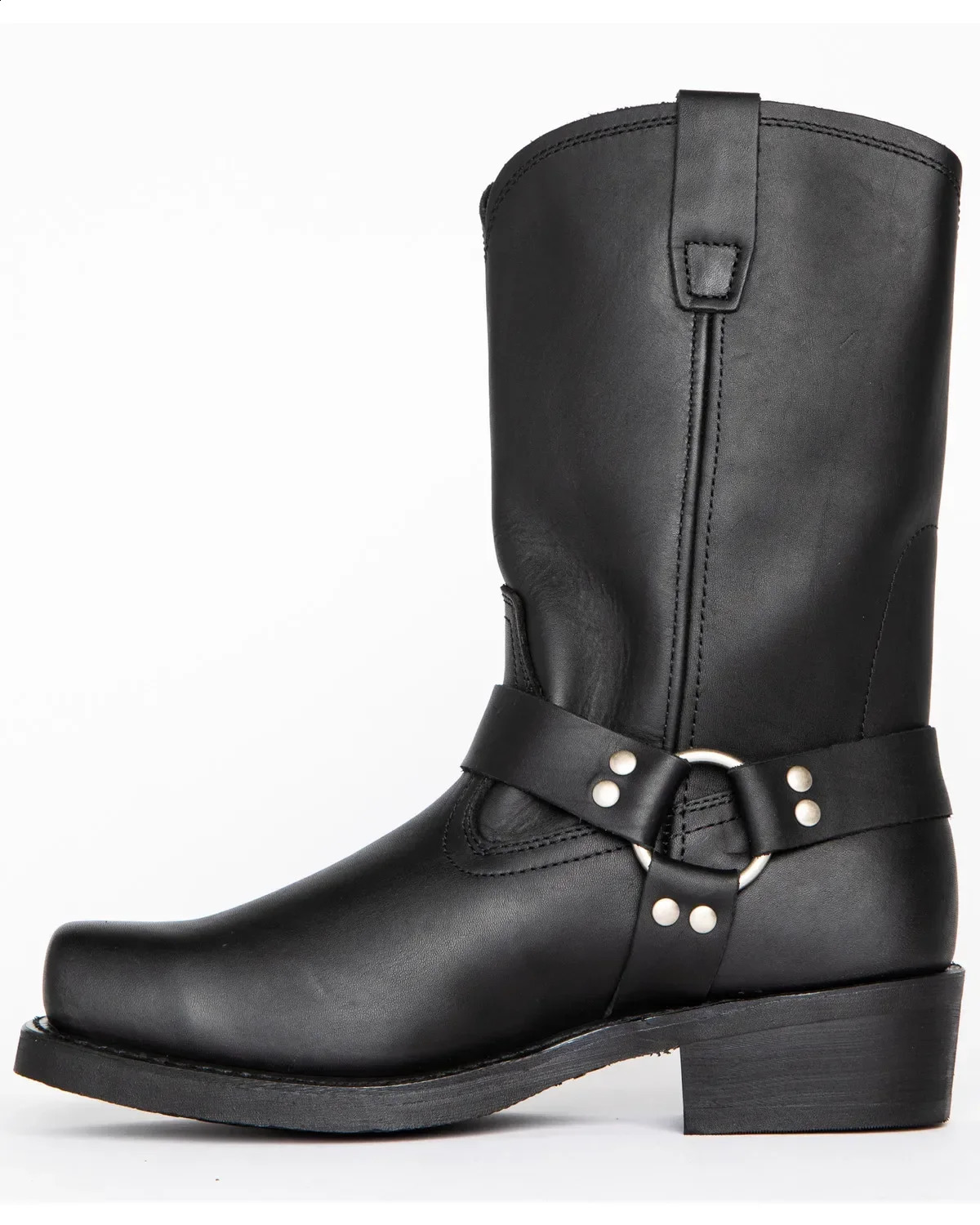Retro cowboy boots mens mid to small leg western Pu leather skate boots mens winter knight boots 240919