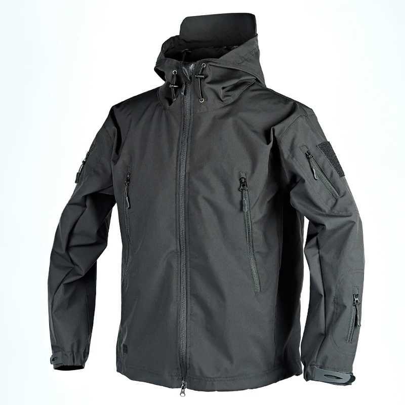 Tactical hoodie Winter Fleece Jacket Men Soft Shell Tactical Waterproof Camo Coat Airsoft Hunting Clothes Windbreakers Men Clothing M240918