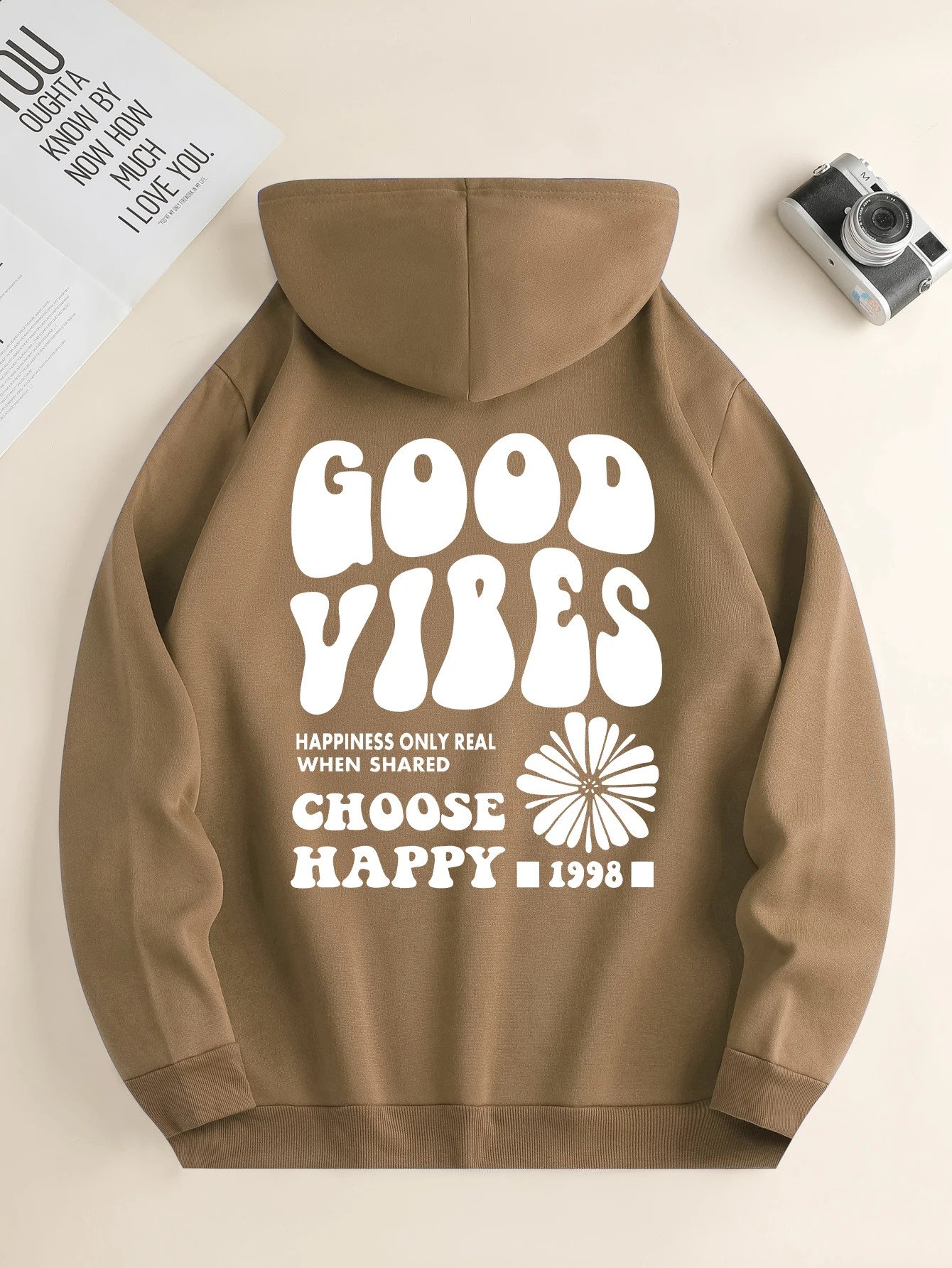 Mens fashion hoodie casual daily drawstring hooded sweatshirt lettering front kangaroo pocket mens jacket 240910