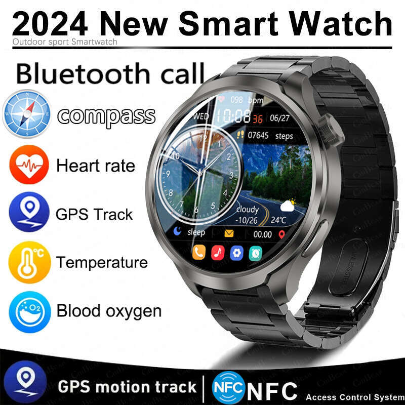 Pour Huawei GT5 Sports Smart Bracelet Men Watch 1.85 AMOLED GPS GPS Altimeter Imperproof Bluetooth Call Smartwatch Man