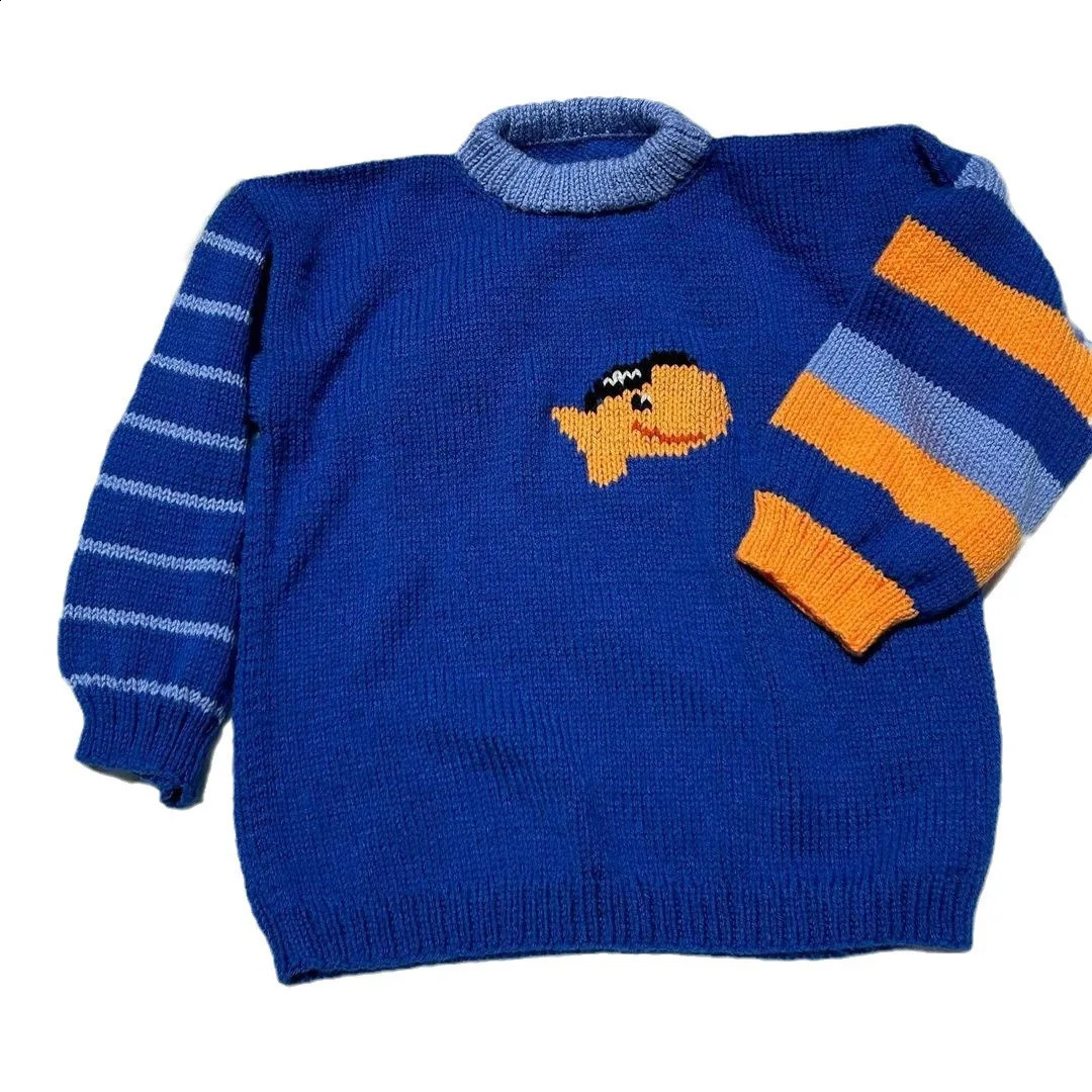 Y2k Round Neck Sleeveless Animal Jacquard Harajuku Sweater Knitted Sweater Vintage Top Oversize Streetwear High Street Clothes 240914