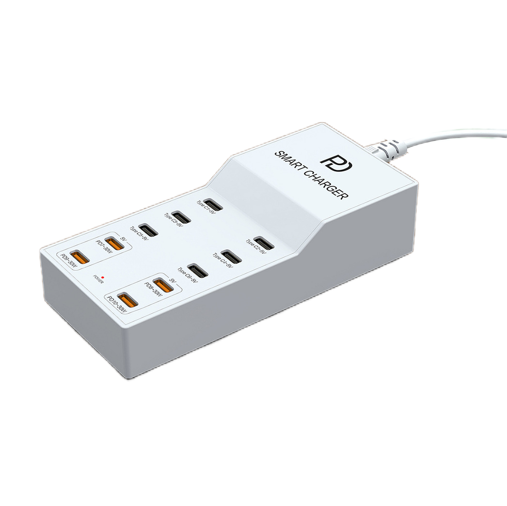IN 1 Multi Port Intelligent Charger 72W multi port Type-C charger, high-power USB mobile phone tablet 10 hole charger