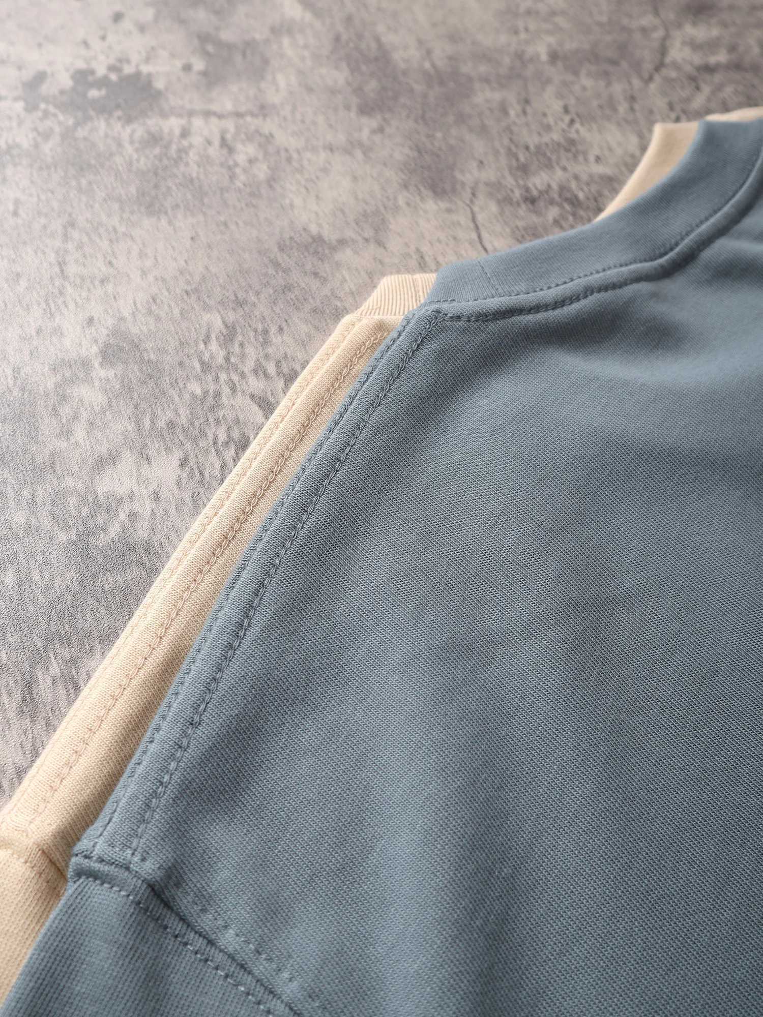 Sypcman Oversized T-Shirt 9.9oz 280 Grams Heavy High Qualtity Men Short Sleeve Tee Cotton Solid Color Customized OEM Streetwear Z240919