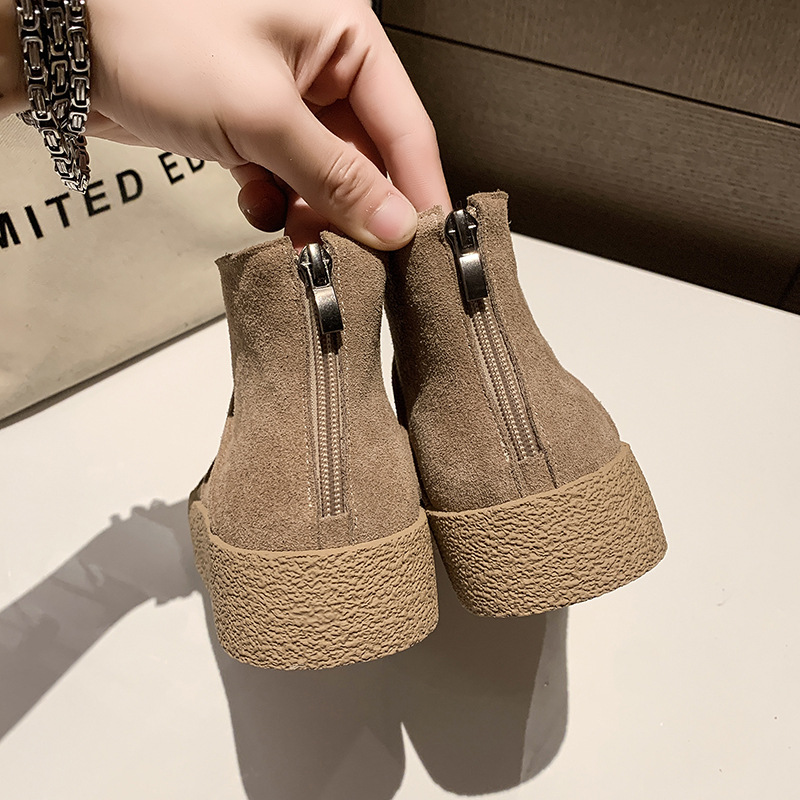 Women Boots Fashion Simple Design Cute Style Plus Size Soft Sole High Top Winter Trendy Free shipping