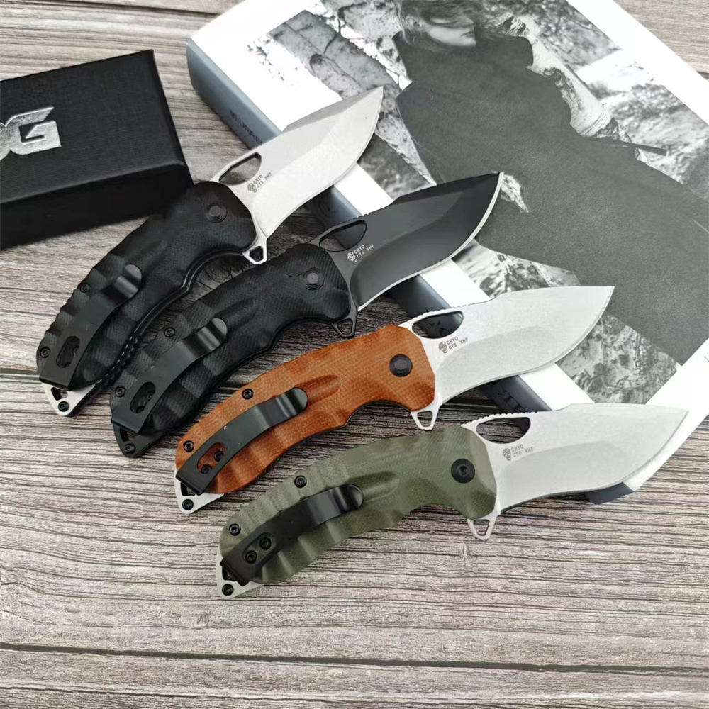 2024 Newest Kiku XR LTE Mini Flipper Folding Satin Plain Blade Natural en Micarta Handles Portable Outdoor Hunting Hiking Pocket Knife 3300 535 3200 1