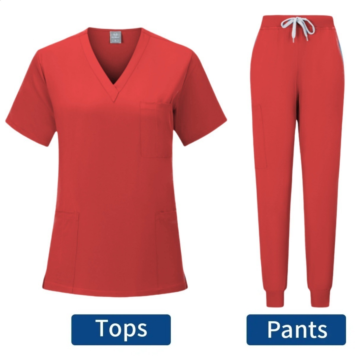 Slim Fit Scrubs Uniform Women Scrub Sets Nursing Accessories Hospital Surgery Gowns Dental Clinic Beauty Salon Workwear 240708
