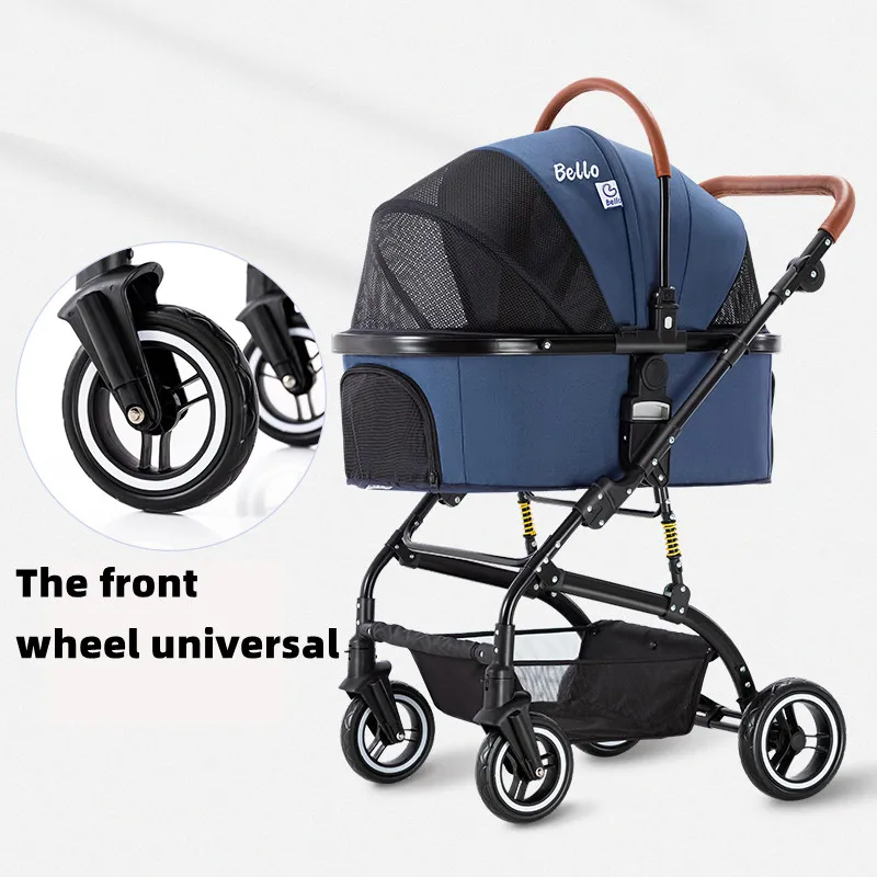 Pet Travel Carrier Bag For Petshop Dog Bike Trailer Pet Trolley Stroller Carrier For Small Dogs