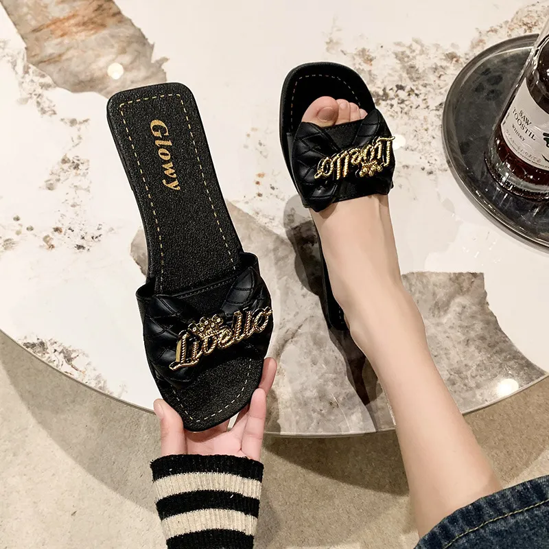 Sandal Lady Summer Flip-Flops Non-Slip Casual Beach Shoes Women Flat Slippers cd3