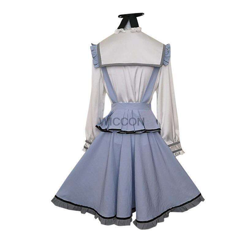 Anime Akiyama Mizuki Cosplay Maid Costume Project Sekai Colorful Stage Cute Girl Lolita Ruffle Dress Role-Playing Uniform