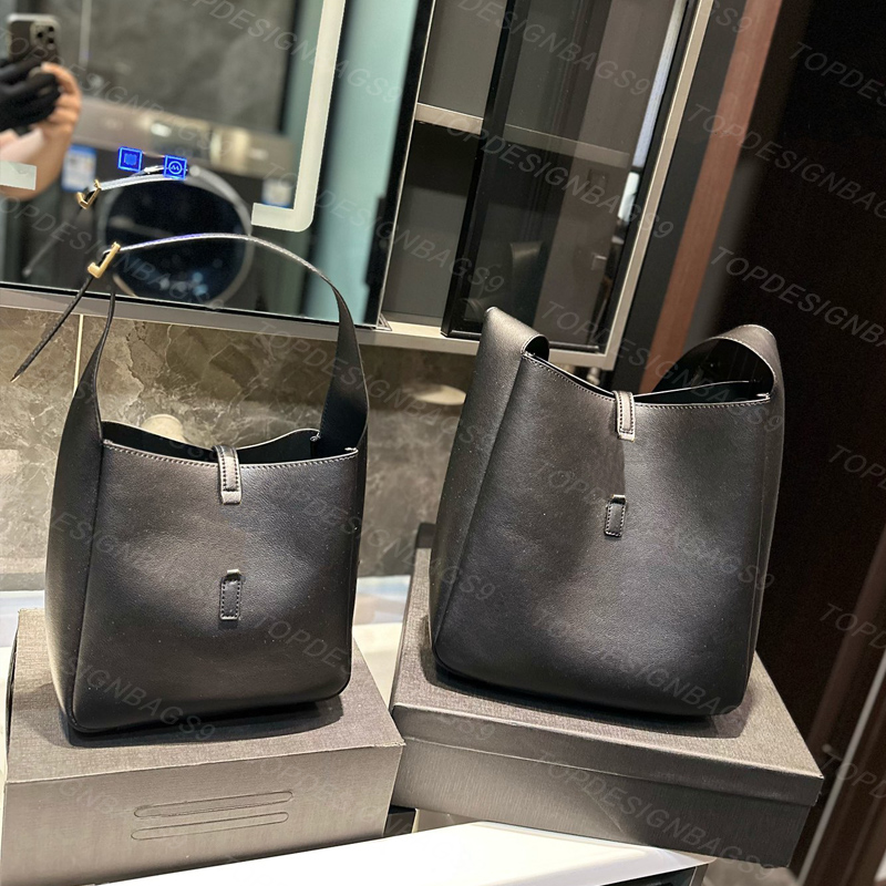 Womens Designer Drawstring Bags Classic Cowhide Real Leather Hobo Underarm Bag Top Lady Luxurys Bucket Bags Female Design Shopping Tote Bag