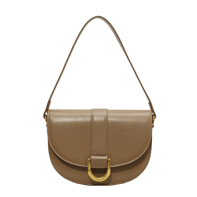 new Small totes handbags high quality shoulder solid color all-in-one underarm saddle messenger bags woman