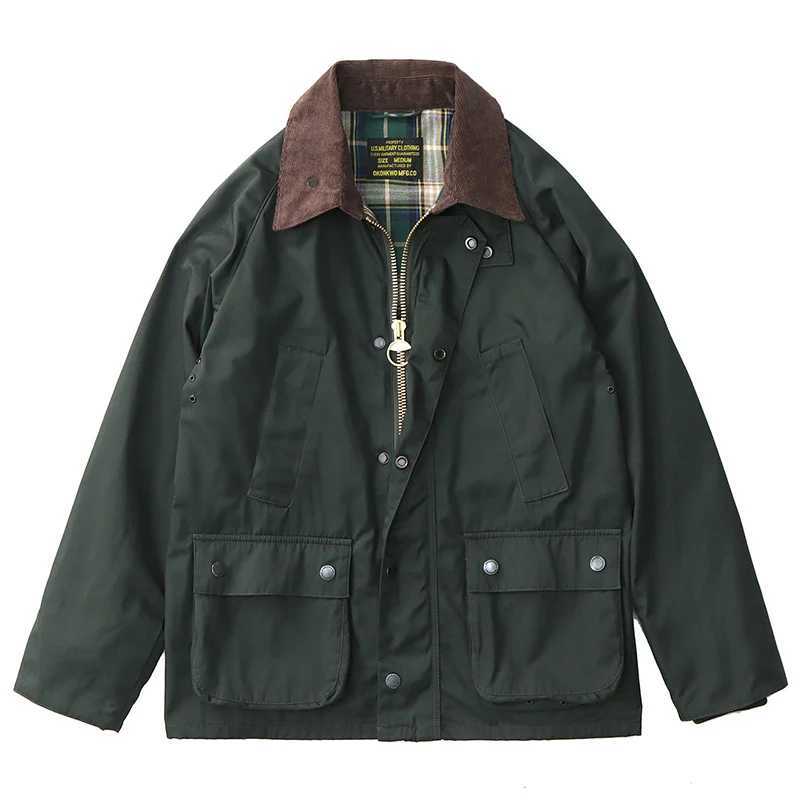 Outdoor Jacket Autumn Winter New American Retro Cargo Jacket Mens Fashion Multi-pockets Casual Heavyweight Windproof and Waterproof Coat M240919