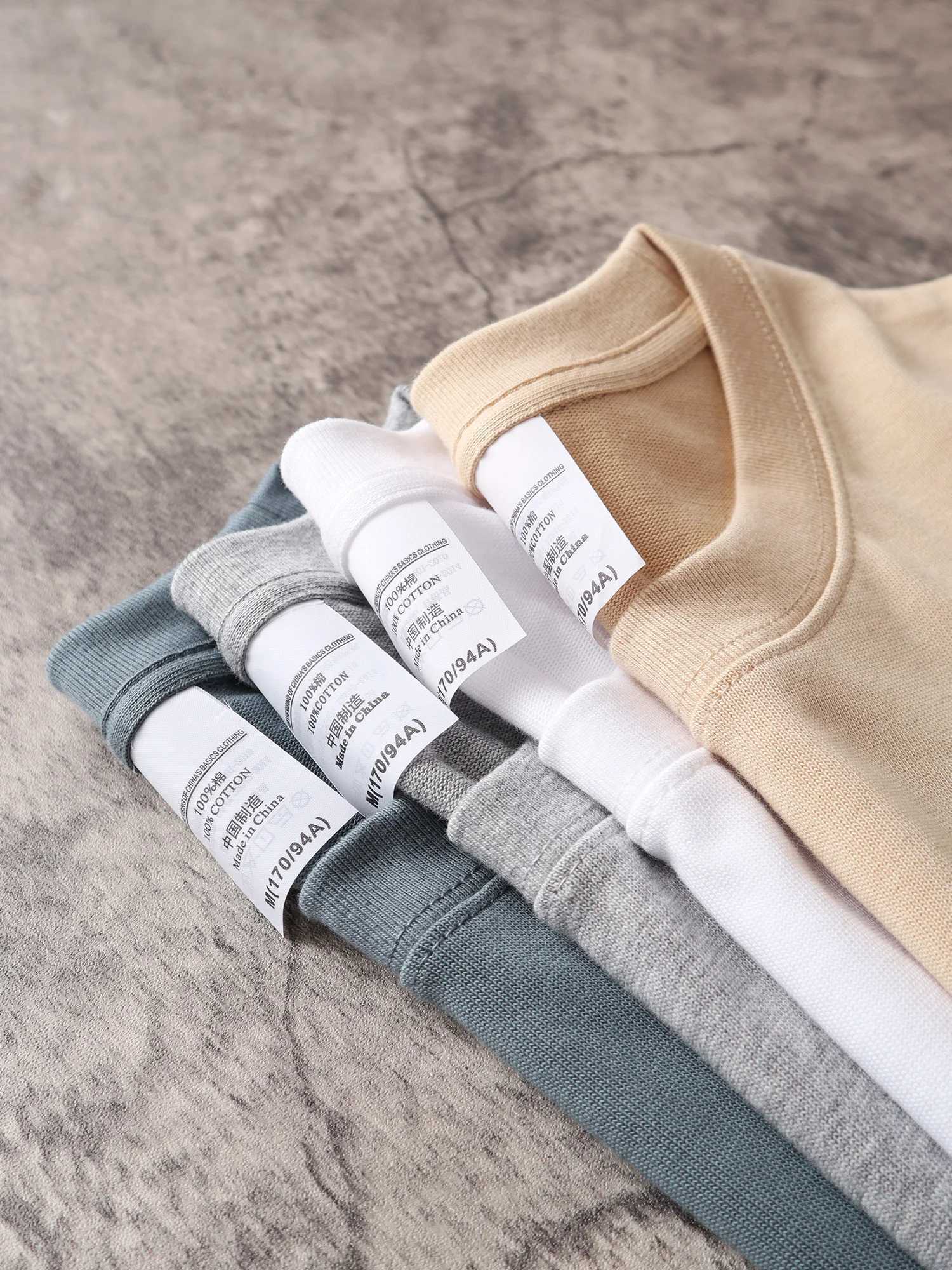 Sypcman Oversized T-Shirt 9.9oz 280 Grams Heavy High Qualtity Men Short Sleeve Tee Cotton Solid Color Customized OEM Streetwear Z240919