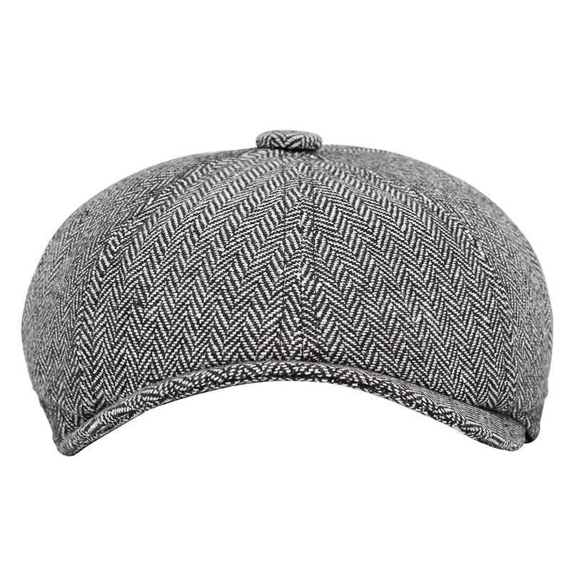 Male Plus Size Ivy Hat Big Head Man Autumn and Winter Newsboy Cap Top Grade Beret Caps 58cm 60cm Two sizesX240919