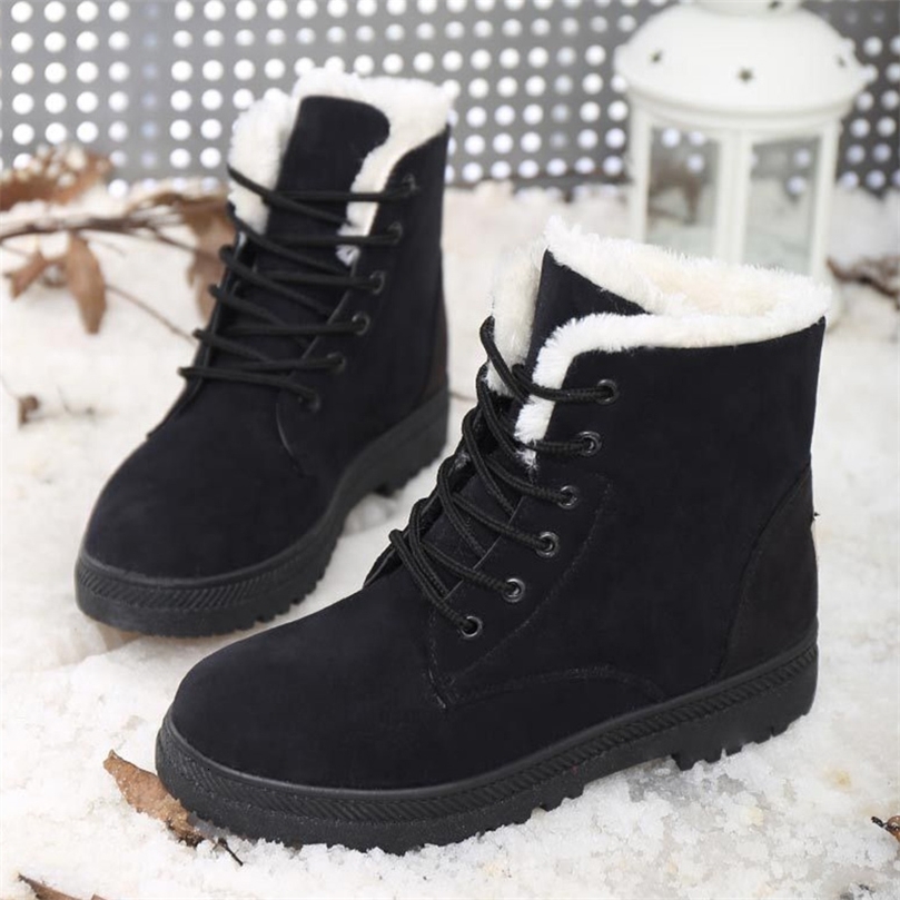 Womens Boots Snow Plush Platform Fashion Keep Warm Womens Boots Flat Botas Inkless Winter Shoes 240919