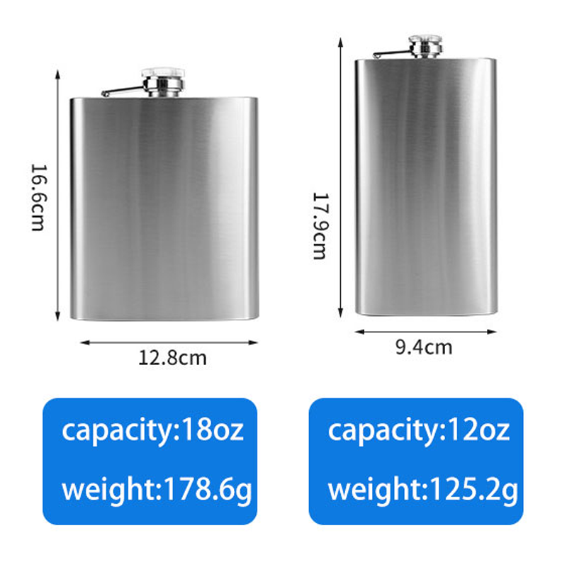 Stainless steel hip flask Factory Direct Outdoor Camping Stainless Steel Portable White Wine Bottles Wholesale