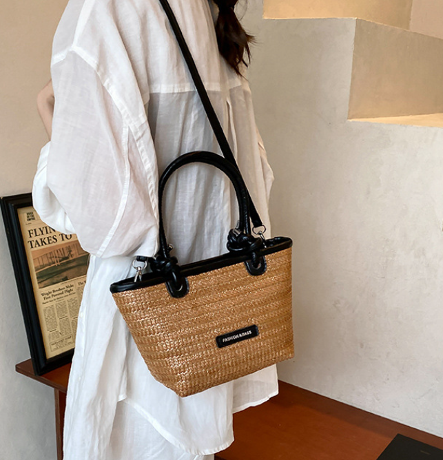 2025 Designer Women Shoulder 3 Fashion Handbag Tote Seaside Beach Vacation Trendy Woven Bag Free shipping