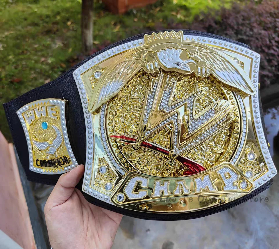 Wrestler 95cm Championship Gold Belt Action Figure Characters Occupation Wrestling Gladiators Belt Anime Figure Toys Cool Gifts 240910