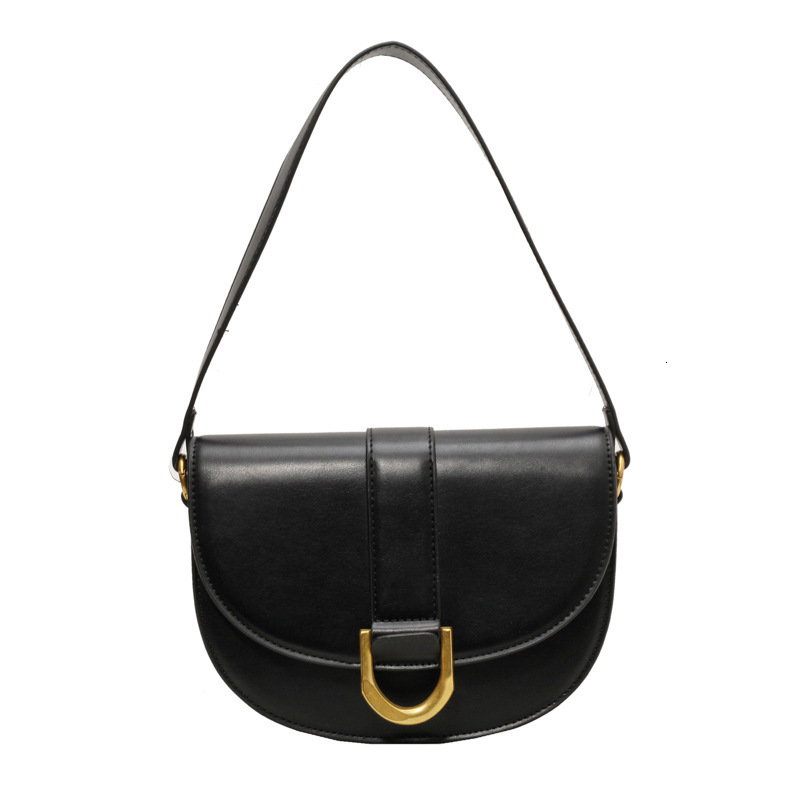 new Small totes handbags high quality shoulder solid color all-in-one underarm saddle messenger bags woman