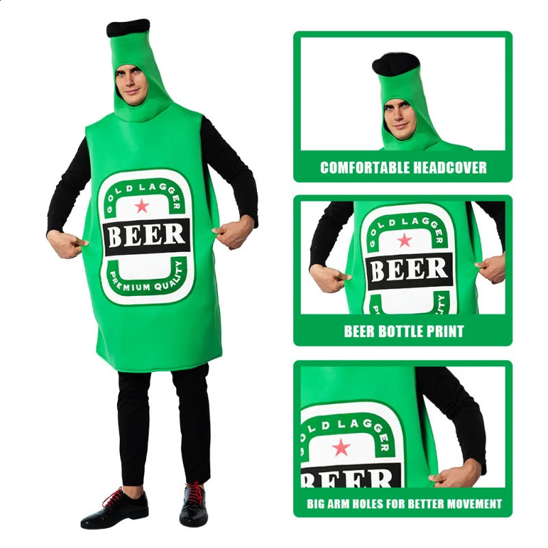 Halloween Beer Party Fun Stage Costume for Women and Men 240919