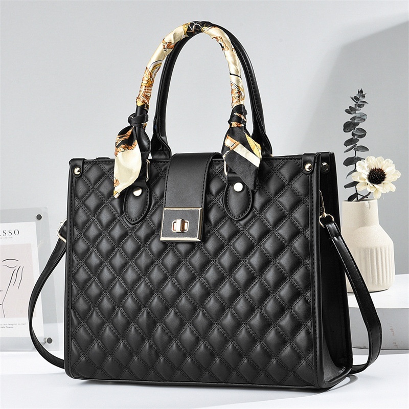 2023 Summer Edition Lingge Women's Large Capacity Tote Commuter Single Shoulder Crossbody Bag