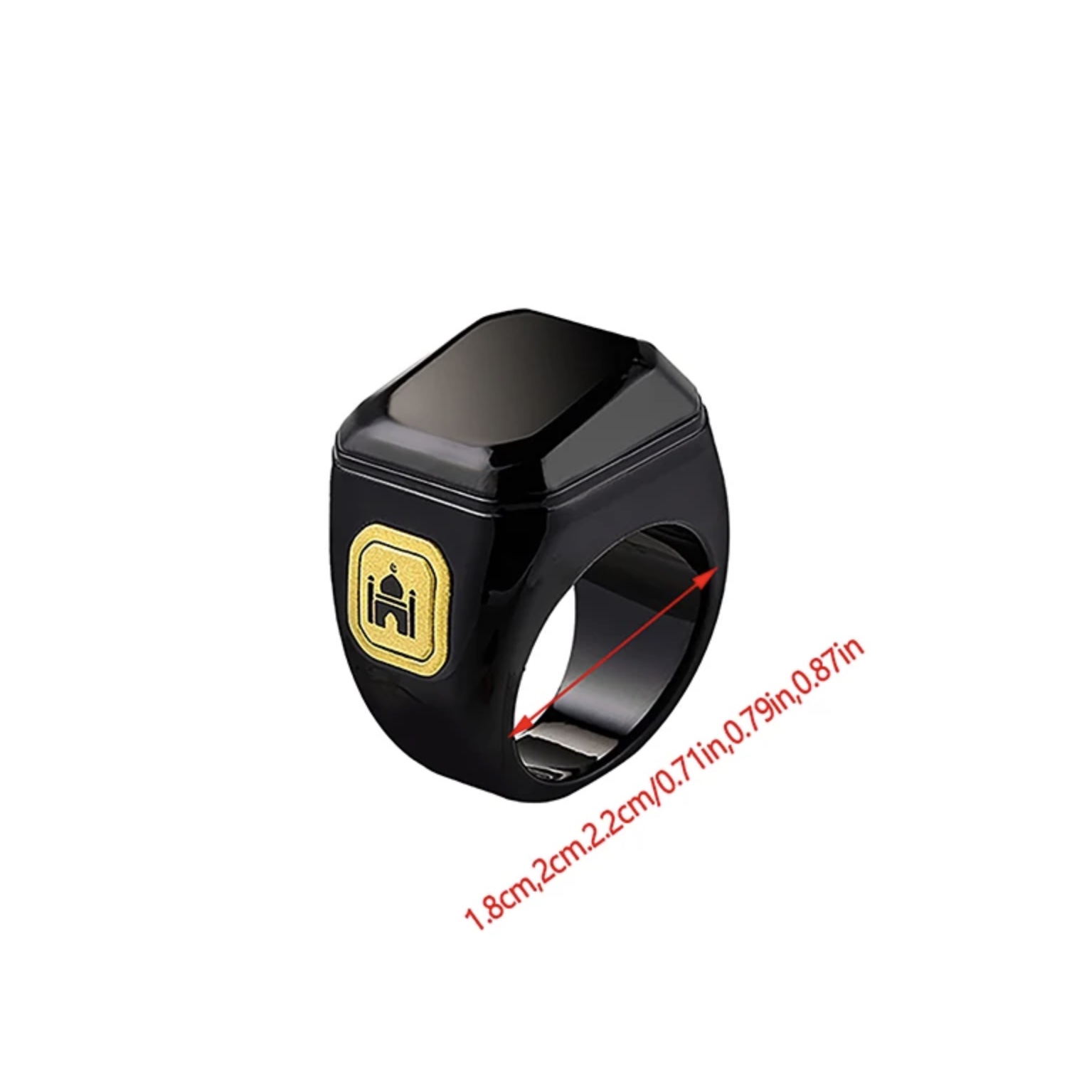 Mizean Smart Ring Tasbih Tally Counter for Muslims Ring Digital Tasbeeh 5 Prayer Time Vibration Reminder Waterproof Bluetooth Subhan Allah Comfortable