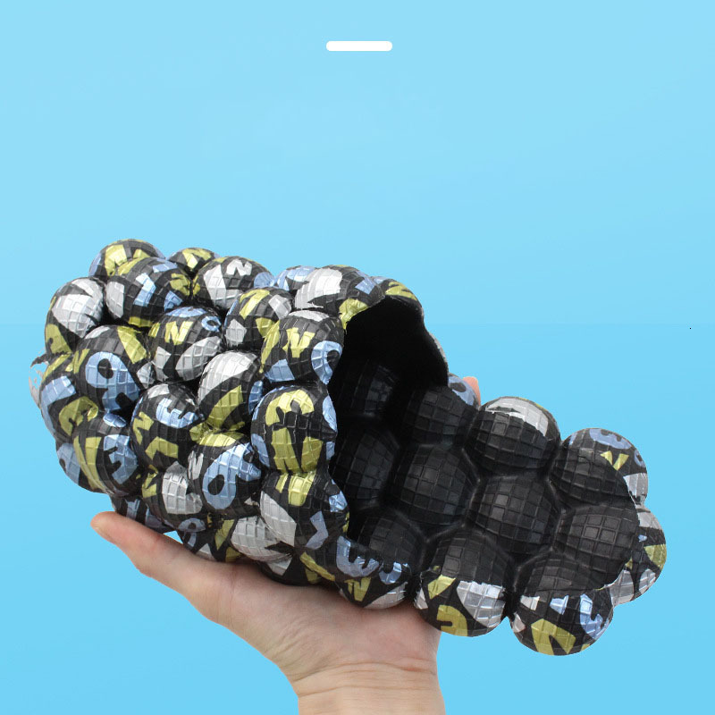 Women Man Graffiti Soft Bubble Fashion EVA Cool Home Beach Shoes Massage Sole Slippers Designer Indoor Peanut Slipper